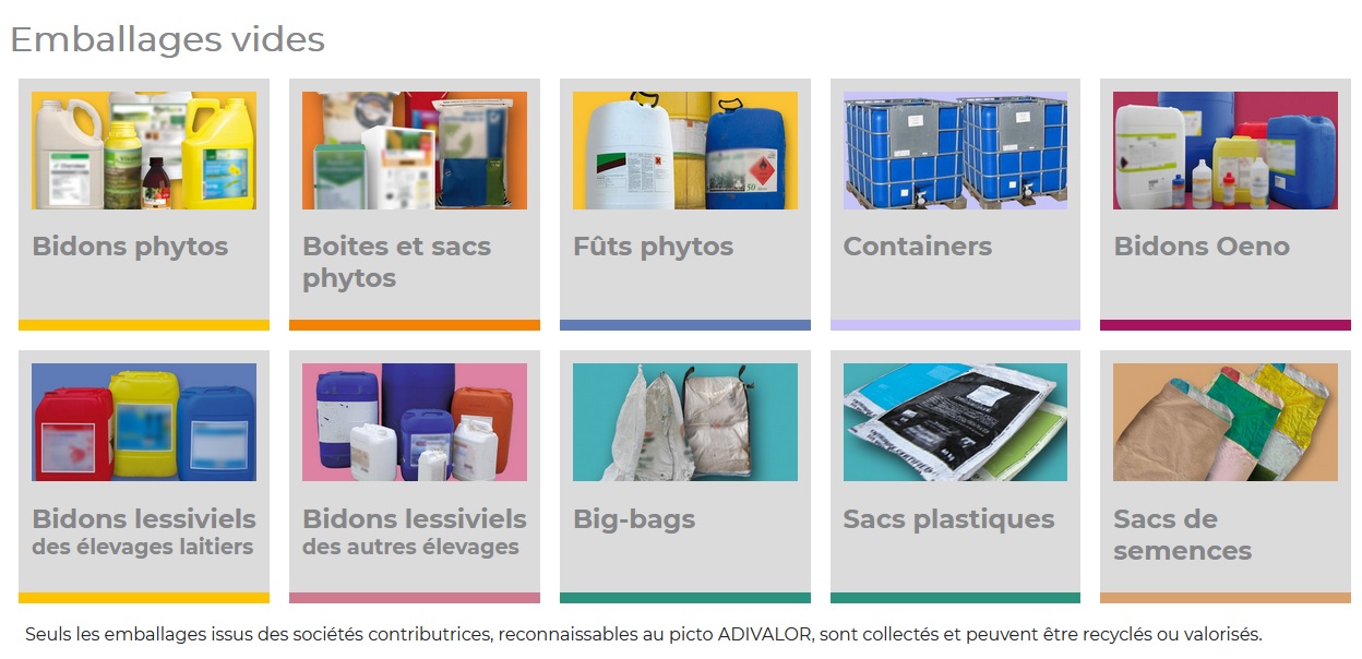 collecte emballages vides