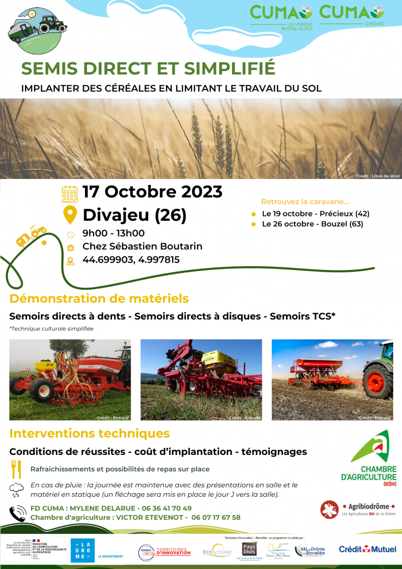 2023 Affiche Drome Caravane de demo 2023